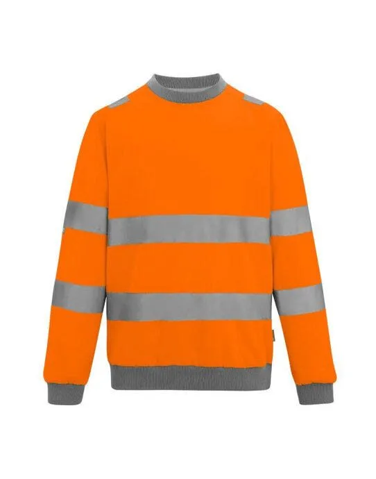 Regatta Hi-Vis Pro Contrast Crew Neck Sweatshirt