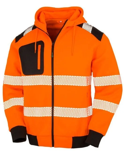 Result Recycled Zipped Safety Hoody