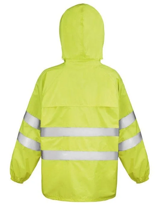 Result Safeguard Hi-Vis Waterproof Suit – back