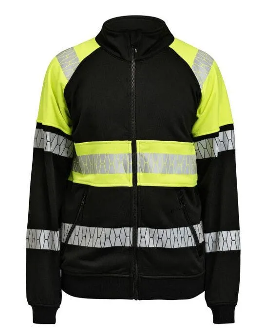 Jobman Sweatshirt Full-Zip Hi-Vis
