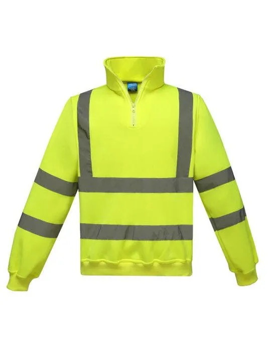 Yoko Hi-Vis 1/4 Zip Sweatshirt